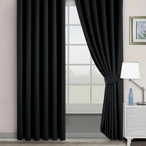 Miabella Home Blackout,Karartma Fon Perde,Ekstrafor Büzgülü,Işık Geçirmez,Kornişli,Tek Kanat Güneşlik Fon Perde