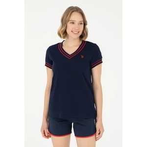 U.S. Polo Assn. Kadın Lacivert Tişört 50285848-VR033