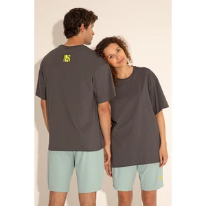 U.S. Polo Assn. Erkek Antrasit Tişört 50287046-VR006