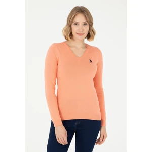 U.S. Polo Assn. Kadın Somon Kazak /Triko 50288997-VR047