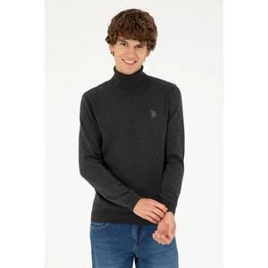 U.S. Polo Assn. Erkek Antrasit Melanj Kazak /Triko 50293523-VR081