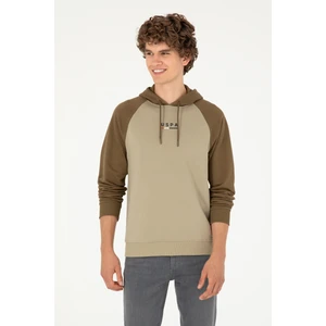 U.S. Polo Assn. Erkek Açık Haki Sweatshirt 50293358-VR183