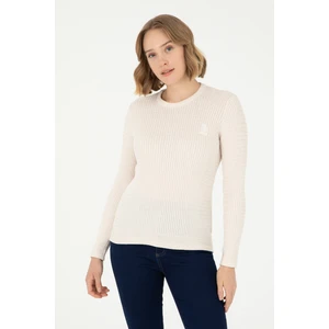 U.S. Polo Assn. Kadın Krem Kazak /Triko 50288979-VR071