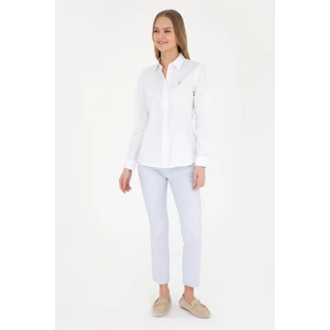 U.S. Polo Assn. Kadın Açık Mavi Pantolon (Kanvas-Chino) 50281742-Vr003