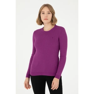 U.S. Polo Assn. Kadın Mor Kazak /Triko 50288979-VR203