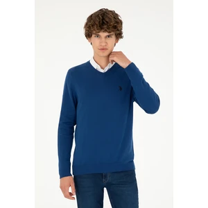 U.S. Polo Assn. Erkek İndigo Kazak /Triko 50293512-VR028