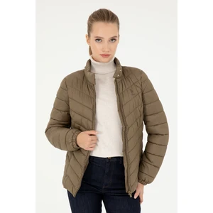 U.S. Polo Assn. Kadın Haki Mont 50292657-VR027