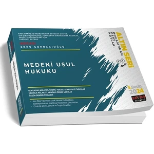 Savaş Yayınevi Medeni Usul Hukuku Ebru Çorbacıoğlu Hocasından Ders Notları 2024