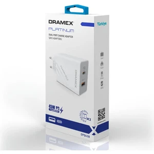 DPQ45B Platınum Usb+Type-C Dual Port Pd 45W Süper Hızlı Şarj Adaptörü