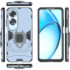 YH Market Oppo A60 Askeri Sınıf Koruma Metal Için Halka Araba Montaj Kickstand Durumda (Yurt Dışından)