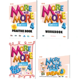 Kurmay Yayınları More&More 4. Sınıf Practice Book - Workbook - Readers - Craft Book 4'lü Set 2024 – 2025