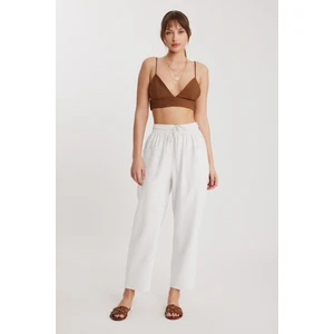 Beli Bağlamalı Çift Cep Pantolon