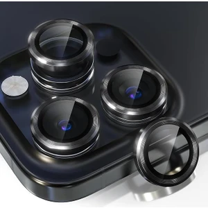 Apple iPhone 16 Pro Max ile Uyumlu Safir Damla Tekli Kamera Lens Koruyucu