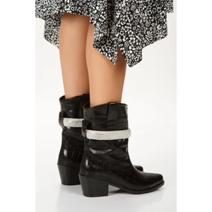 Taşlı Kısa Western Kovboy Bot