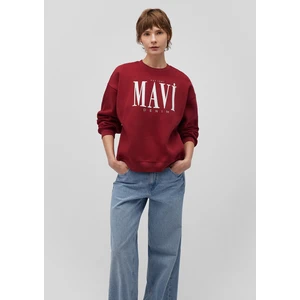 Logo Baskılı Kırmızı Sweatshirt 1S10177-70392