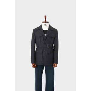 Kadir Büyükkaya Modern Dayanıklı Erkek Safari Mont - Viskon Pamuk Polyester Kumaş - KAV9126W