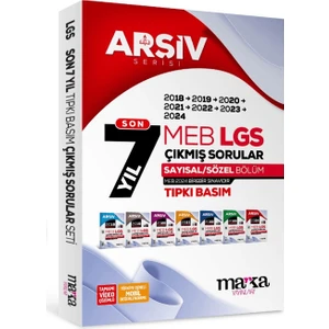 Marka Yayınları LGS 8. Sınıf Arşiv Serisi Son 7 Yıl Fasikül Fasikül Çıkmış Sorular