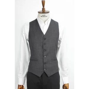 Kadir Büyükkaya Modern ve Şık Slim Fit Viskon Erkek Yelek - KAV1600W