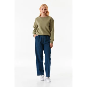 Beli Lastikli Cepli Wide Leg Jean