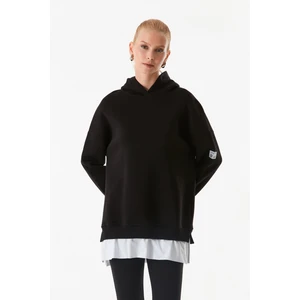 Basic Kapüşonlu Oversize Sweatshirt