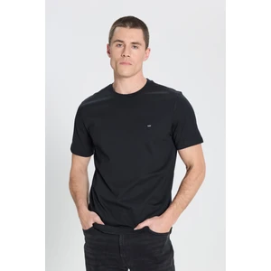 Regular Fit Normal Kesim Bisiklet Yaka %100 Pamuk Yeşil Tişört