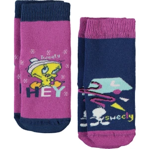 Kız Bebek Çorap 0-24 Ay Mor