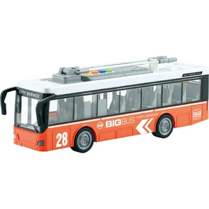 Vardem Oyuncak 1:16 Sürtmeli Sesli ve Işıklıi Otobüs Turuncu