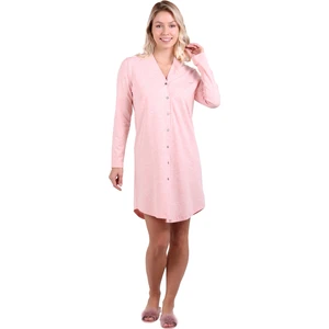 U&me V Yaka Gömlek Elbise Pembe