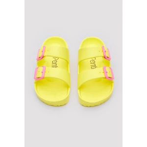 Girls Sarı Plassy Terlik