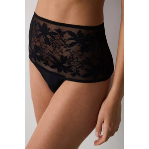 Adore Yüksek Bel Siyah Slip Külot