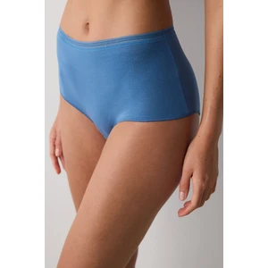 Easy Cotton Trim Yüksek Bel Koyu Mavi Slip Külot