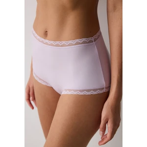 Easy Micro Lace Dantel Açık Pembe Yüksek Bel Slip Külot