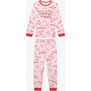 Kız Çocuk Pinky Looney Çok Renkli Pijama Takımı