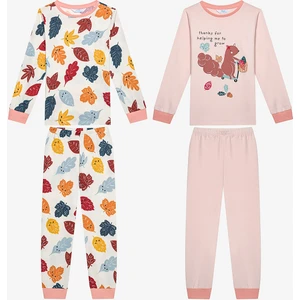 Kız Çocuk Squirrel 2li Çok Renkli Pijama Takımı