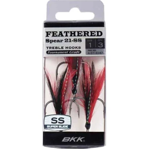 Feathered Spear 21-Ss Üçlü Olta Iğnesi 8 3 Pcs