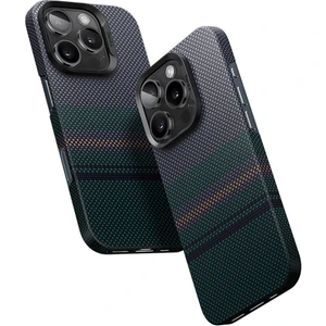 iPhone 16 Pro Uyumlu Kılıf Magsafe Şarj Özellikli Karbon Fiber  Aurora Armorair Kevlar Siyah