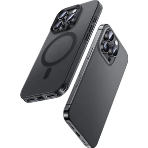 iPhone 16 Pro Max Uyumlu Kılıf Magsafe Şarj Özellikli  Lucid Armor Kapak Siyah