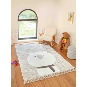 Konfor Halı Bercario Kids 9272 Ayıcıklı Hayvan Figürlü Dokuma Çocuk Odası Yumuşak Bebek Odası Halısı 120x180