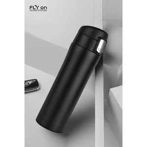 Kaliteli Çift Katman Paslanmaz Çelik 500 ml Termos Bardak Siyah
