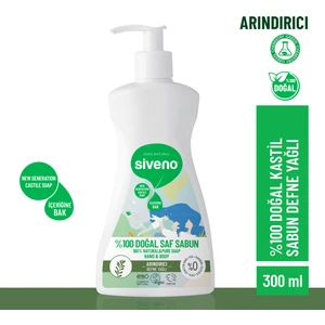 %100 Doğal Sıvı Kastil Sabun Defne Yağlı Yoğun Nemlendirici Arındırıcı Bitkisel Vegan 300 ml