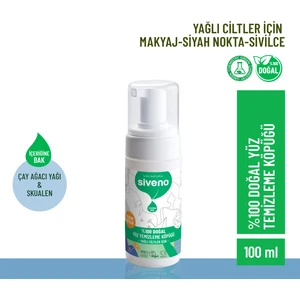 Doğal Yüz Temizleme Köpüğü Yağlı Ciltler Vegan 100 ml