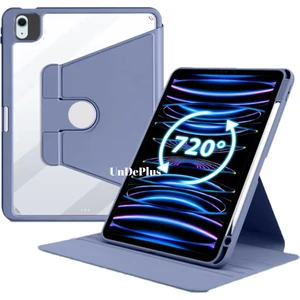 Apple iPad Air 13inç M2/M3 Kılıf Termik Kalem Bölmeli Dönebilen Standlı Case A2898 A2899 A2900