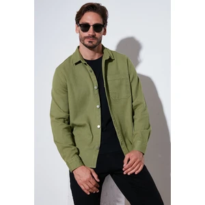 Pamuklu Tek Cepli Regular Fit Gömlek Erkek Gömlek CF25W129140