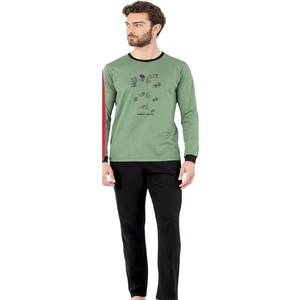 Pierre Cardin 6069 Erkek Uzun Kollu Bisiklet Yaka Pijama Takımı