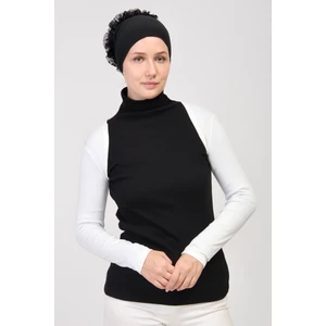 Manolyaşal Uzun Kollu Kurtarıcı Terletmeyen Tesettür Bolero - Ekru