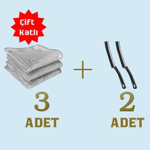 Bulaşık Teli ve Ince Fırça, Temizlik Seti