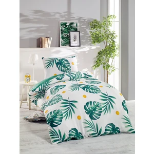 Eponj Home Junior Nevresim Seti Tek Kişilik Monstera Yeşil 140X200 cm