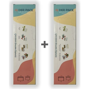 Der Pack Çift Kilitli Buzdolabı Poşeti 24'lü ( 12x4,5 lt ve 12x6 lt) x 2 Adet