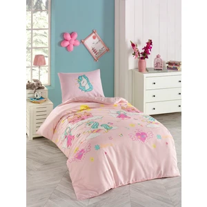 Eponj Home Junior Nevresim Seti Tek Kişilik Unicorn Dreams Pembe 140X200 cm