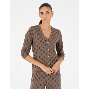 Pierre Cardin Kadın Vizon Regular Fit Örme Hırka 50290988-VR052